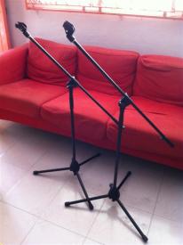 Mic Stands Boomed